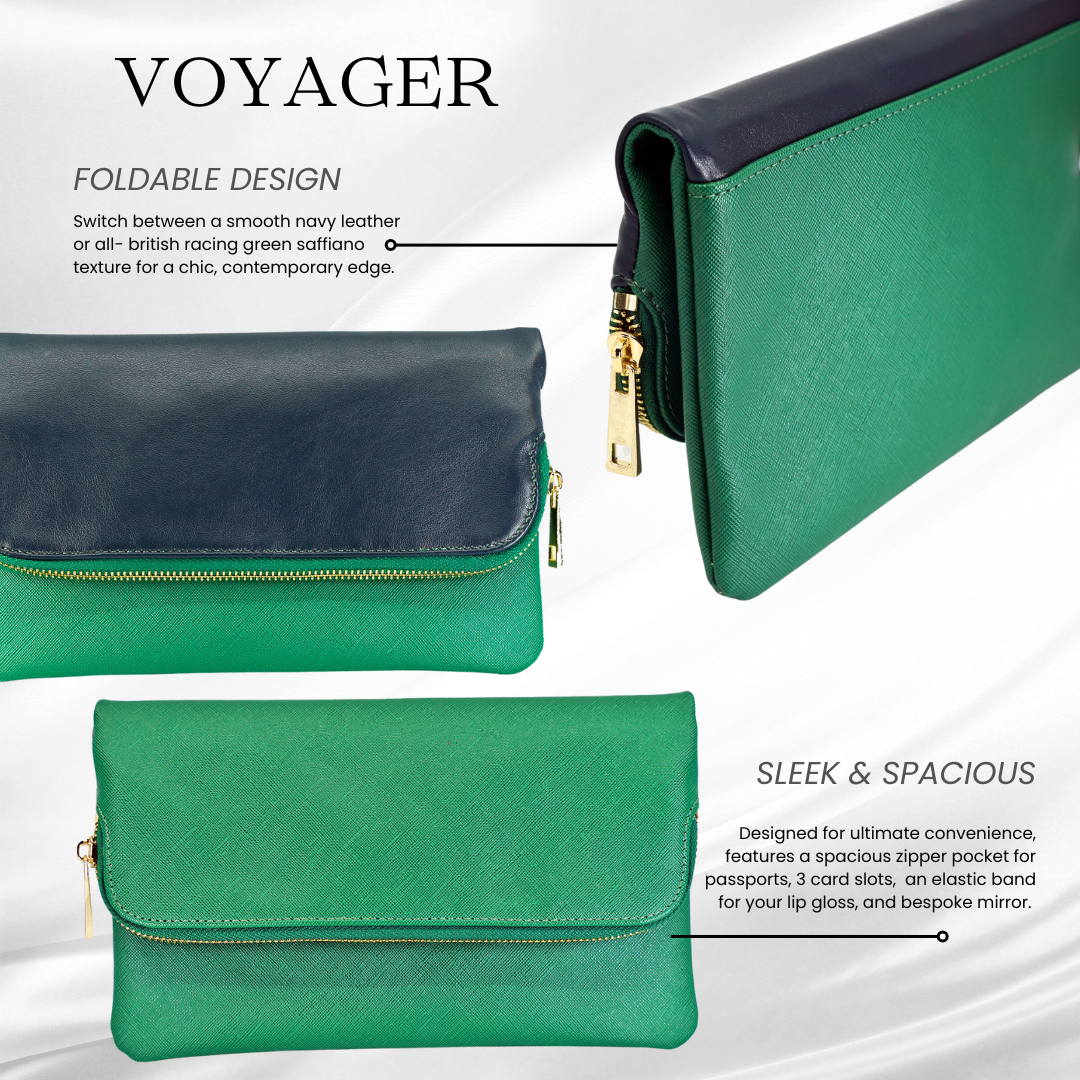 Midnight Forest Voyager - Reversible Clutch + Mirror