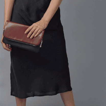 Black Cherry Voyager - Reversible Clutch + Mirror